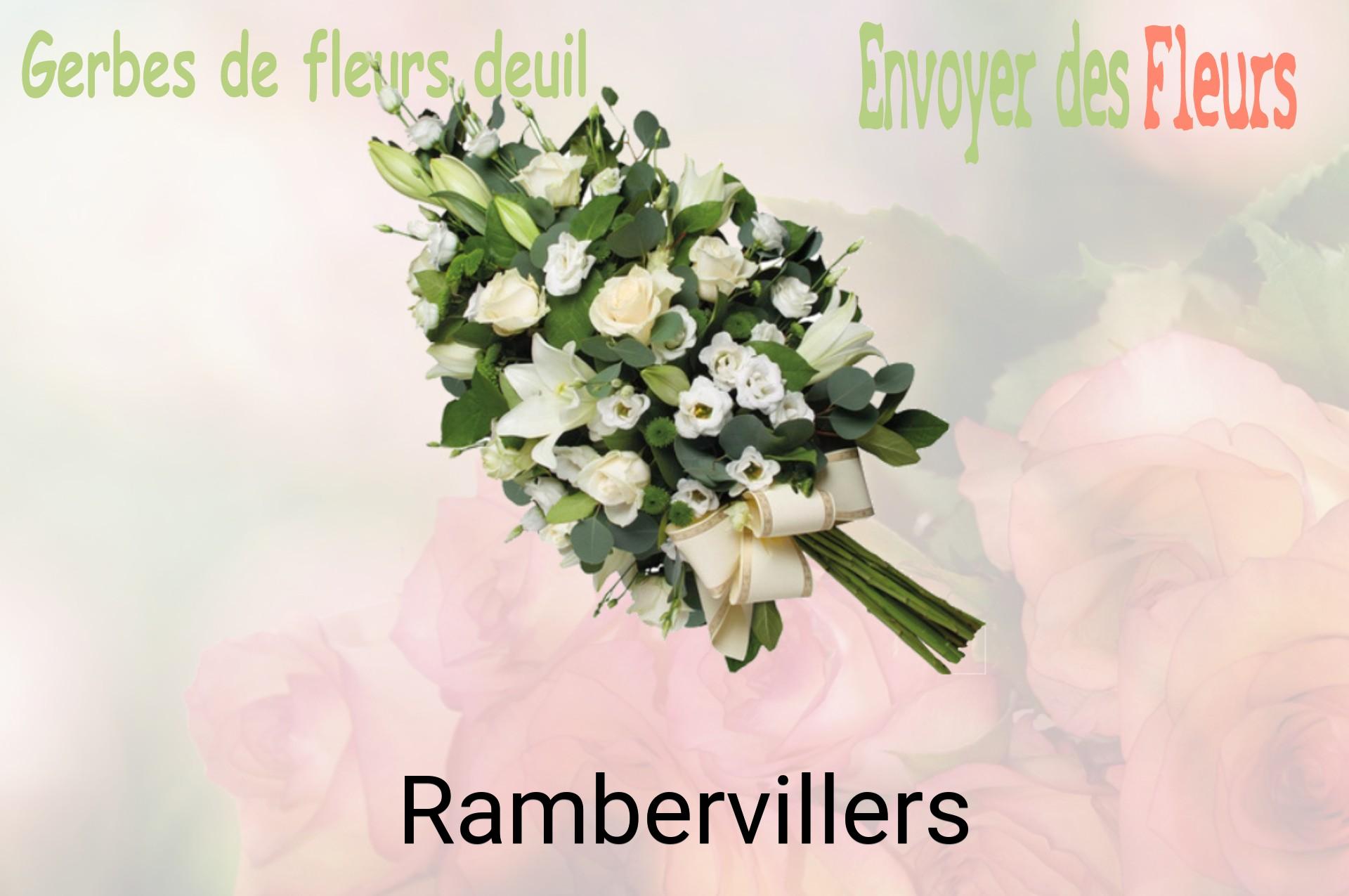 Gerbe de fleurs de deuil livrée à Rambervillers